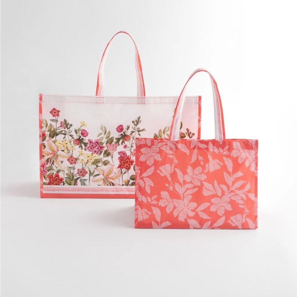 Two Chico’s Floral Tote Bags. New with tags!